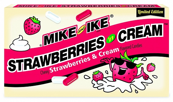 Mike and Ike Strawberries 'n Cream (12 x 142g)