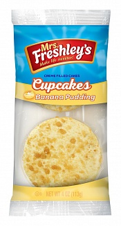 Mrs. Freshley's Banana Pudding Cupcakes (6 x 6 Twin Packs)
