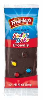 Mrs. Freshley's Candy Topped Fudge Bake Brownie