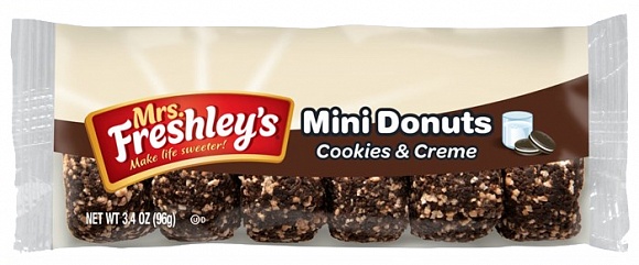 Mrs. Freshley's Cookies & Creme Mini Donuts (12 x 96g)