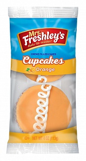 Mrs. Freshley's Orange Cupcakes (6 x 6 Twin Packs)