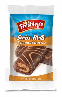 Mrs. Freshley's Peanut Butter Swiss Rolls (Twin Pack)