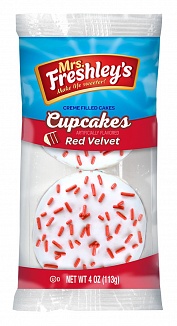 Mrs. Freshley's Red Velvet Cupcakes (6 x 6 Twin Packs)