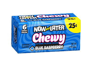 Now & Later Chewy Blue Raspberry (Box of 24)