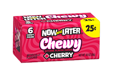 Now & Later Chewy Cherry (Box of 24)