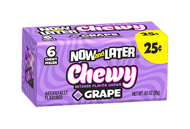 Now & Later Chewy Grape (Box of 24)