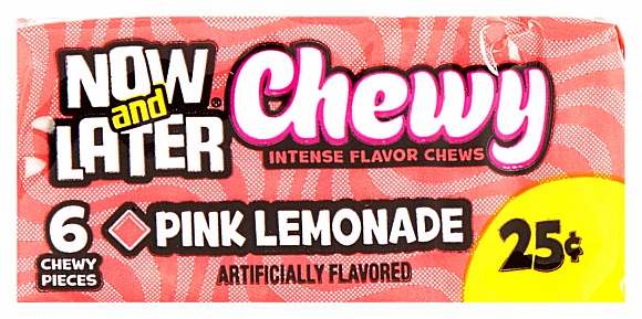 Now & Later Chewy Pink Lemonade (6 pcs)