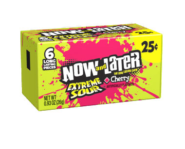 Now & Later Extreme Sour Cherry (24 x 26g)