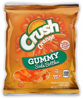Orange Crush Gummy Soda Bottles (128g)