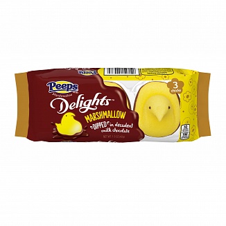 Peeps Delights Milk Chocolate Dipped Chicks 3-Pack (72 x 43g)