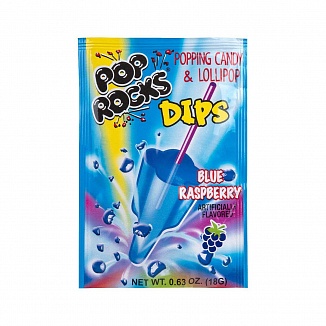 Pop Rocks Dips Blue Raspberry (18 x 18g)