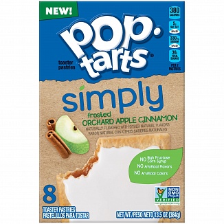 Pop-tarts Simply Frosted Orchard Apple Cinnamon 8 Pack (12 x 384g)