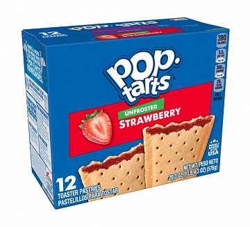 Pop-Tarts Unfrosted Strawberry (12 x 576g)