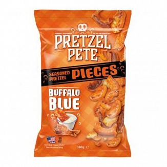 Pretzel Pete Pieces Buffalo Blue (8 x 160g)