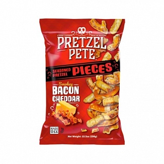 Pretzel Pete Pieces Smokey Bacon Cheddar (8 x 160g)