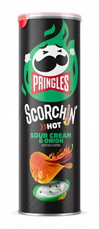 Pringles Scorchin' Hot Sour Cream & Onion (14 x 158g)