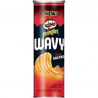 Pringles Wavy Classic Salted (8 x 130g)