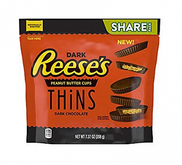 Reese's Peanut Butter Cups Thins Dark (8 x 209g)