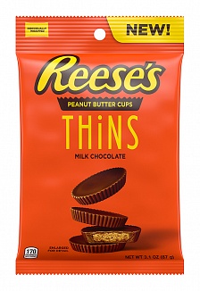 Reese's Peanut Butter Thins Milk Chocolate (8 x 88g)