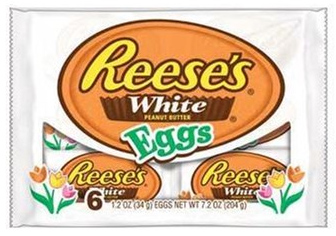 Reese's White Chocolate Peanut Butter Eggs (6 Pack) (Case of 24)