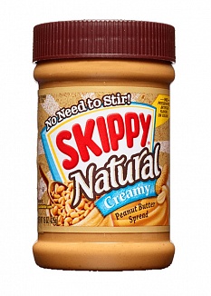 Skippy Natural Creamy Peanut Butter (12 x 425g)