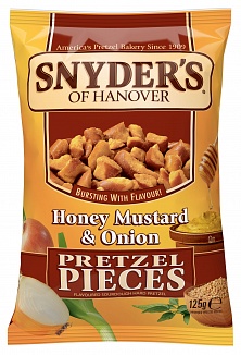 Snyder's Pretzel Pieces Honey Mustard & Onion (10 x 125g)