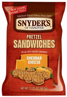 Snyder's Pretzel Sandwiches Cheddar Cheese (10 x 60g)