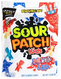 Sour Patch Kids Red, White & Blue (4 x 862g)