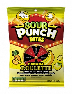 Sour Punch Bites Banana Roulette (12 x 142g)