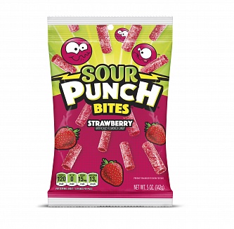 Sour Punch Bites Strawberry (12 x 142g)