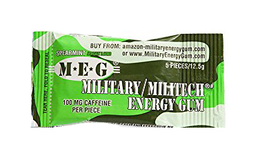 Spearmint Military Energy Gum