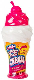 Strawberry Twist-N-Lik Candy Ice Cream