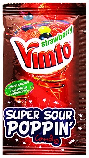 Strawberry Vimto Super Sour Poppin' Candy