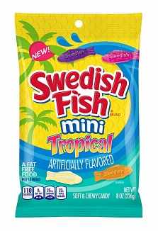 Swedish Fish Mini Tropical 226g