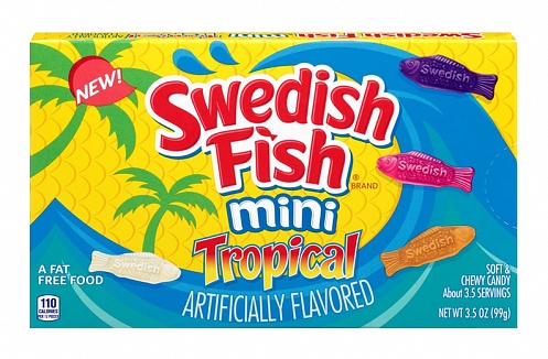 Swedish Fish Mini Tropical (Theatre Box) (12 x 99g)