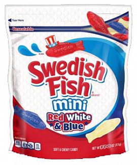 Swedish Fish Red White & Blue (4 x 820g)