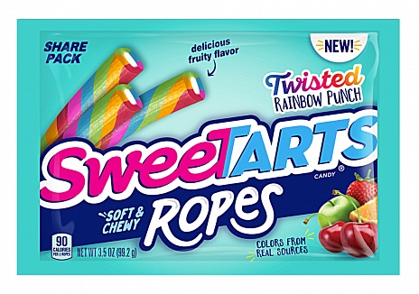 SweeTARTS Ropes Twisted Rainbow Punch (4 x 12 x 99g)