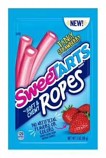SweeTARTS Soft & Chewy Ropes Tangy Strawberry (12 x 85g)