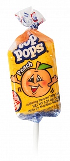 Top Pops Peach Taffy Pop