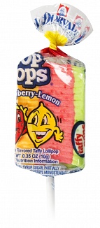 Top Pops Strawberry-Lemon Taffy Pops (Box of 48)