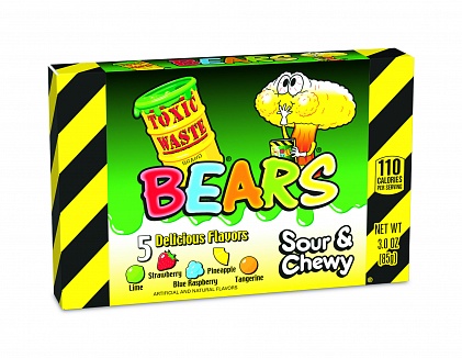 Toxic Waste Bears Theatre Box (12 x 85g)