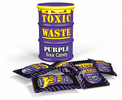 Toxic Waste Purple Sour Candy Drum (12 x 42g)