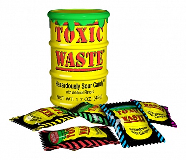 Toxic Waste Yellow Sour Candy Drum (42g)