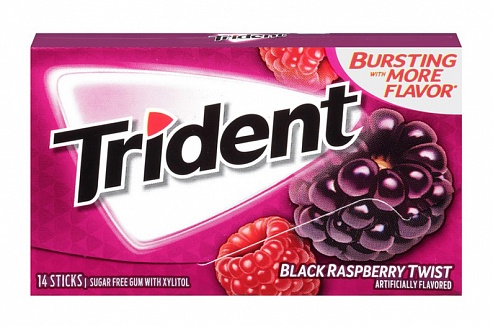 Trident Black Raspberry Twist Gum (Box of 12)