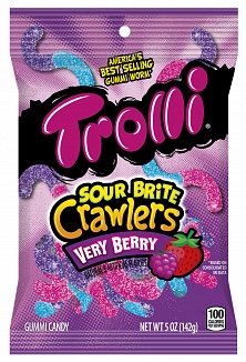 Trolli Sour Brite Crawlers Very Berry (12 x 142g)