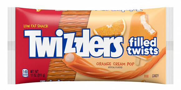 Twizzlers Filled Twists Orange Cream Pop (12 x 311g)