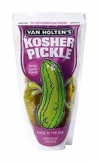 Van Holten's Large Kosher Pickle Zesty Garlic (12 x 112g)