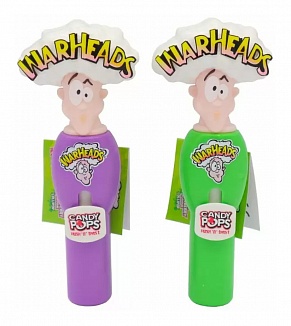 Warheads Candy Pop Push N Twist Lollipop (12 x 8g)