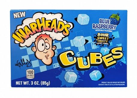 Warheads Cubes Blue Raspberry (12 x 85g)
