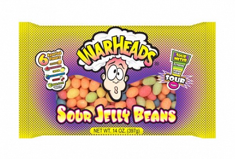 Warheads Sour Jelly Beans (12 x 397g)